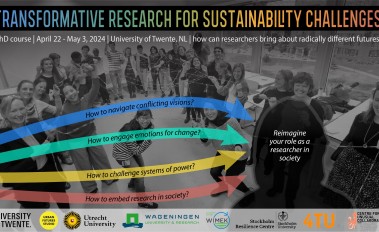 Calling PhD students interested in “Transformative Research for Sustainability Challenges”